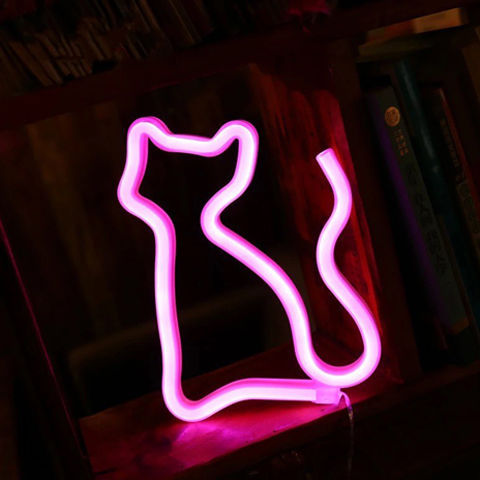 LED Neon Sign Night Light | USB & 3×AA Battery | Induction Switch | 30×18.5×2cm | 1.9W | Wall Hanging | 24 Designs | Bedroom, Party & Home Decor | Gift | Styles A–X