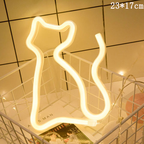 LED Neon Sign Night Light | USB & 3×AA Battery | Induction Switch | 30×18.5×2cm | 1.9W | Wall Hanging | 24 Designs | Bedroom, Party & Home Decor | Gift | Styles A–X