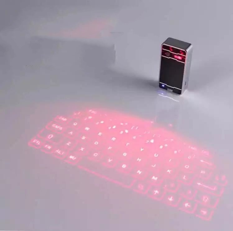 Bluetooth Laser Projection Virtual Keyboard | Wireless | Built-In Speaker | Mouse Function | 3 Colours
