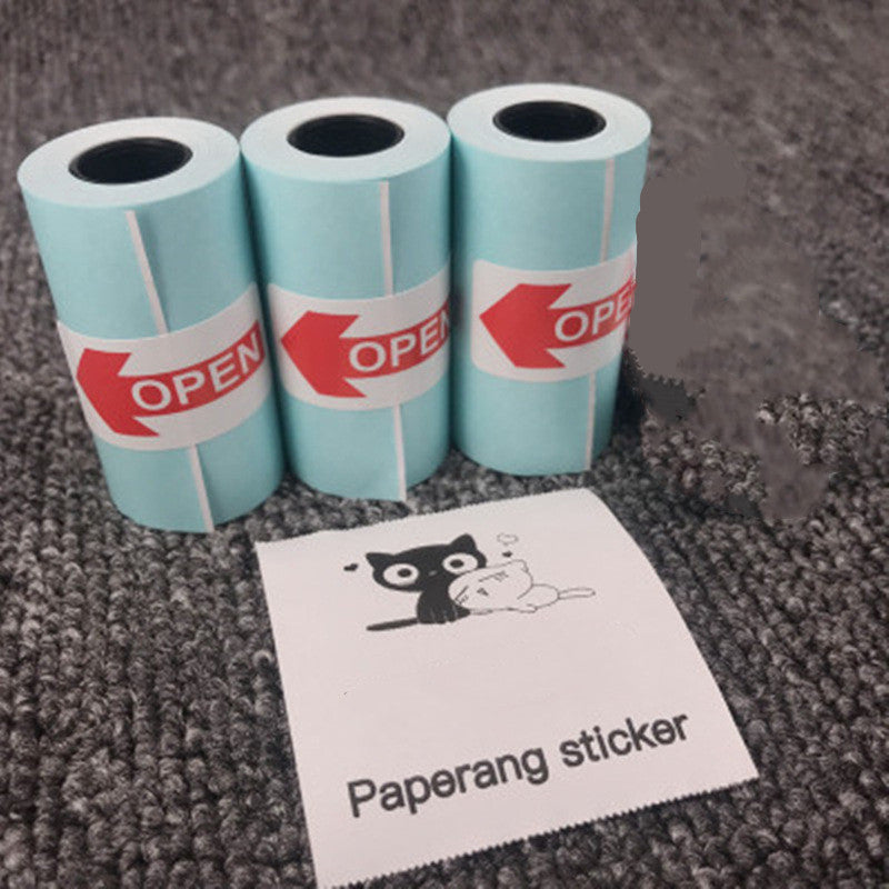 Peripage Mini Bluetooth Thermal Printer | No Ink | Photos, Labels & Stickers | 79×42×79mm | iOS & Android | Blue, Pink, Red & White | Printer & Paper Bundles