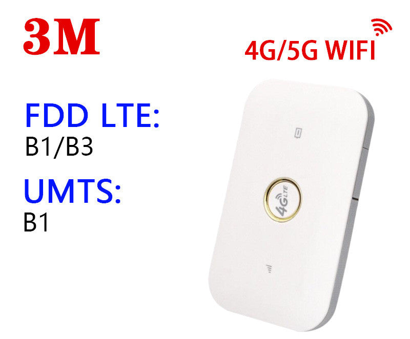 Portable 4G Wireless Router | 100Mbps, Built-In Firewall, FDD/TDD, Compact Travel & Car WiFi