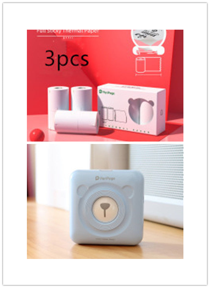 Portable Mini Thermal Label Printer | 203 & 304 DPI | Rechargeable | Thermal, Sticker & Label Paper | 5 Colours