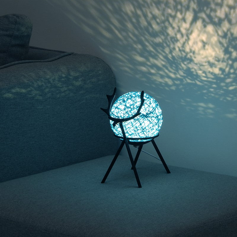 Retro Bedside Night Lamp | LED | ≤36V | Blue, Pink & Yellow | Fixed, Dimmable & Remote Control | 11 Dimming Levels | 3 Timer Settings | Bedroom, Couples & Romantic Decor | Night Light