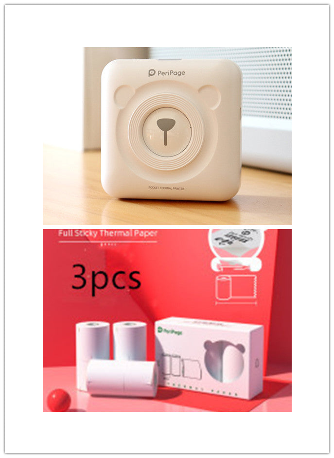 Portable Mini Thermal Label Printer | 203 & 304 DPI | Rechargeable | Thermal, Sticker & Label Paper | 5 Colours