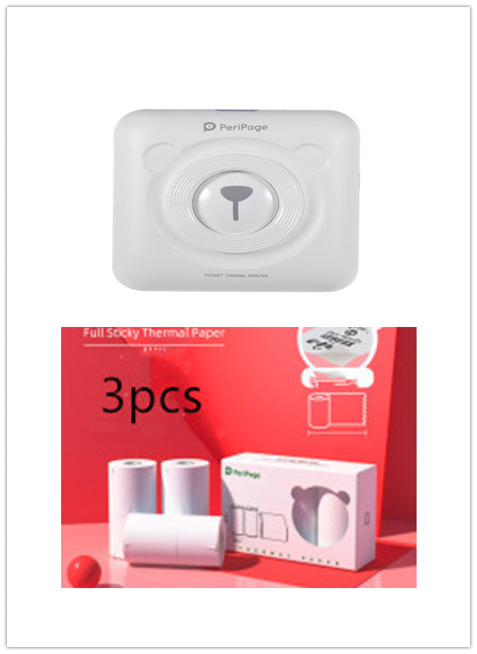 Portable Mini Thermal Label Printer | 203 & 304 DPI | Rechargeable | Thermal, Sticker & Label Paper | 5 Colours