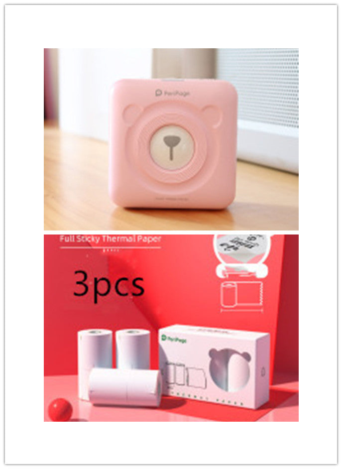 Portable Mini Thermal Label Printer | 203 & 304 DPI | Rechargeable | Thermal, Sticker & Label Paper | 5 Colours