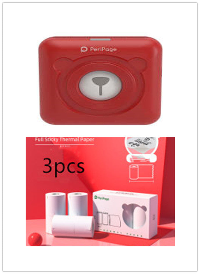 Portable Mini Thermal Label Printer | 203 & 304 DPI | Rechargeable | Thermal, Sticker & Label Paper | 5 Colours