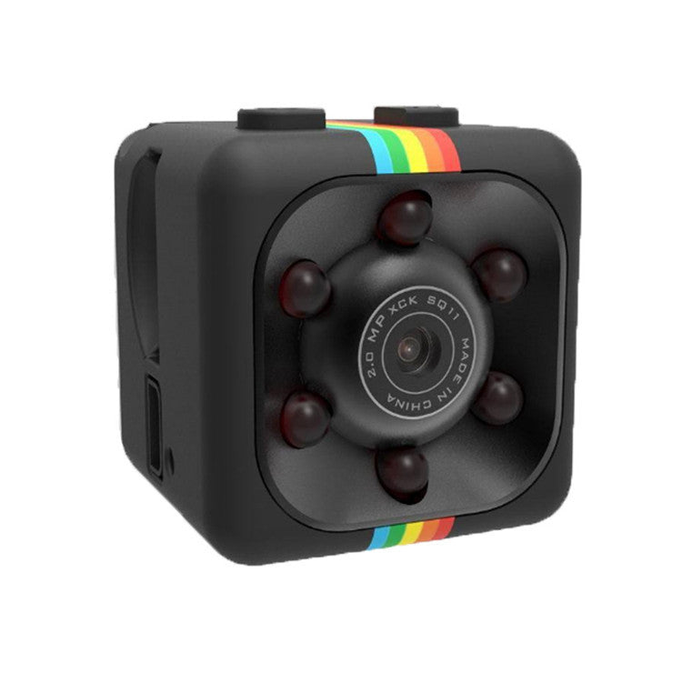 1080P Mini Cube Security Camera | Infrared Night Vision | MicroSD Storage | 70-Min Battery | Compact