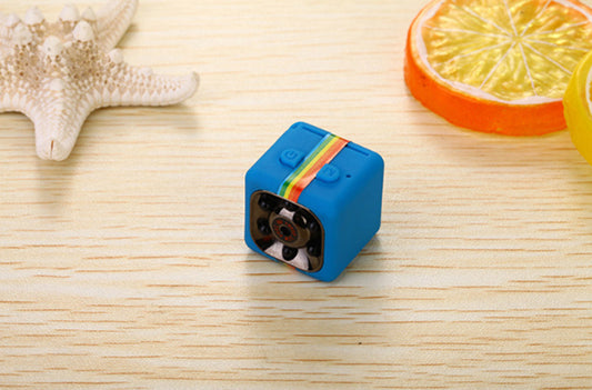 1080P Mini Cube Security Camera | Infrared Night Vision | MicroSD Storage | 70-Min Battery | Compact