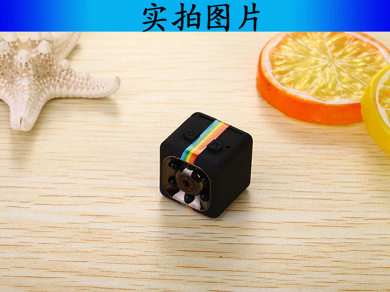 1080P Mini Cube Security Camera | Infrared Night Vision | MicroSD Storage | 70-Min Battery | Compact