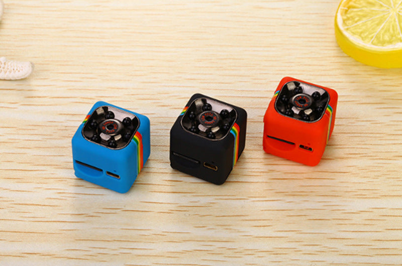 1080P Mini Cube Security Camera | Infrared Night Vision | MicroSD Storage | 70-Min Battery | Compact