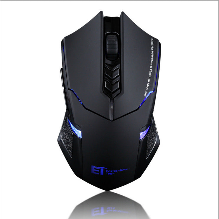 2.4GHz Wireless Gaming Mouse | 4000DPI, 7 Buttons, 4-Way Scroll | USB Receiver | PC & Laptop | Black & Red