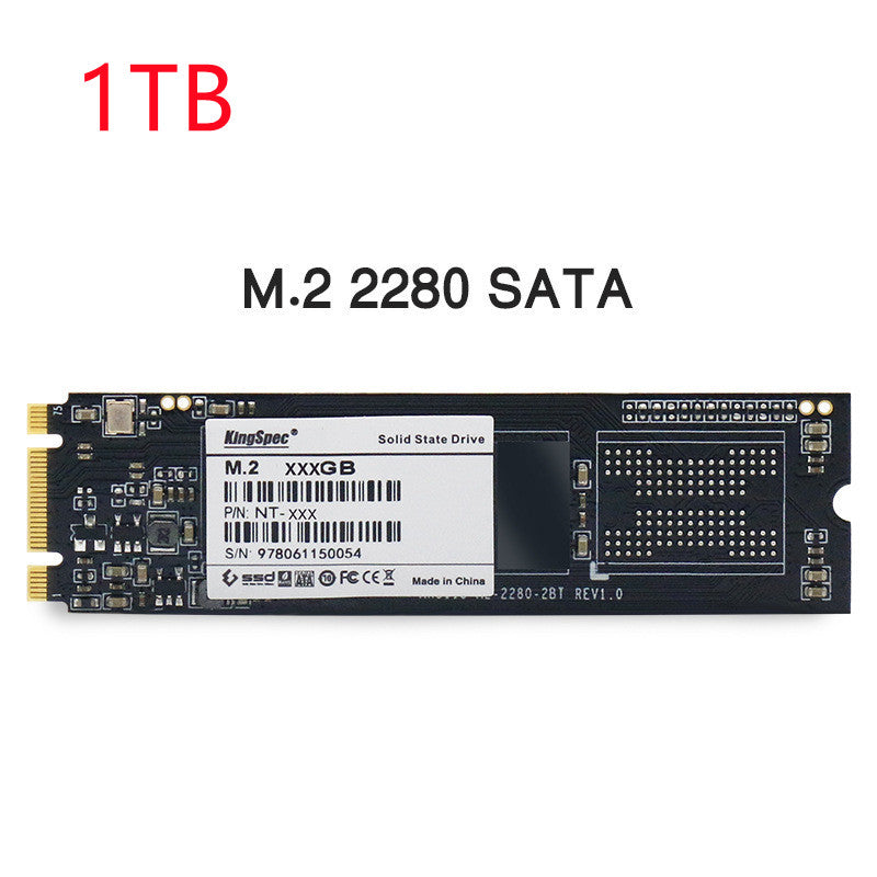 KingSpec M.2 NGFF 2280 SATA SSD | 500MB/s Read, 3D NAND | 128GB to 2TB | Laptop & Desktop Upgrade