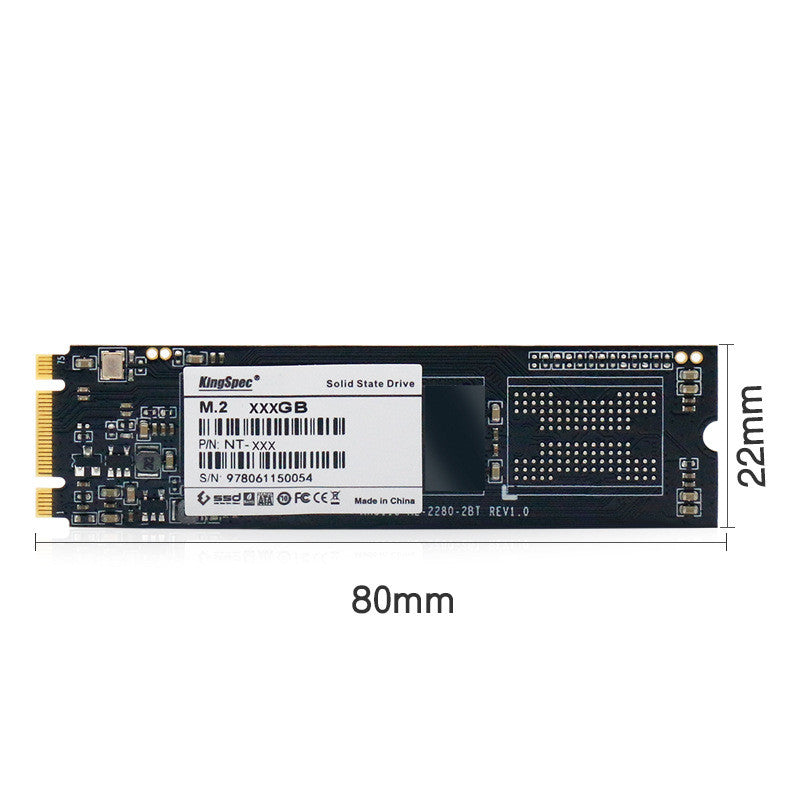 KingSpec M.2 NGFF 2280 SATA SSD | 500MB/s Read, 3D NAND | 128GB to 2TB | Laptop & Desktop Upgrade
