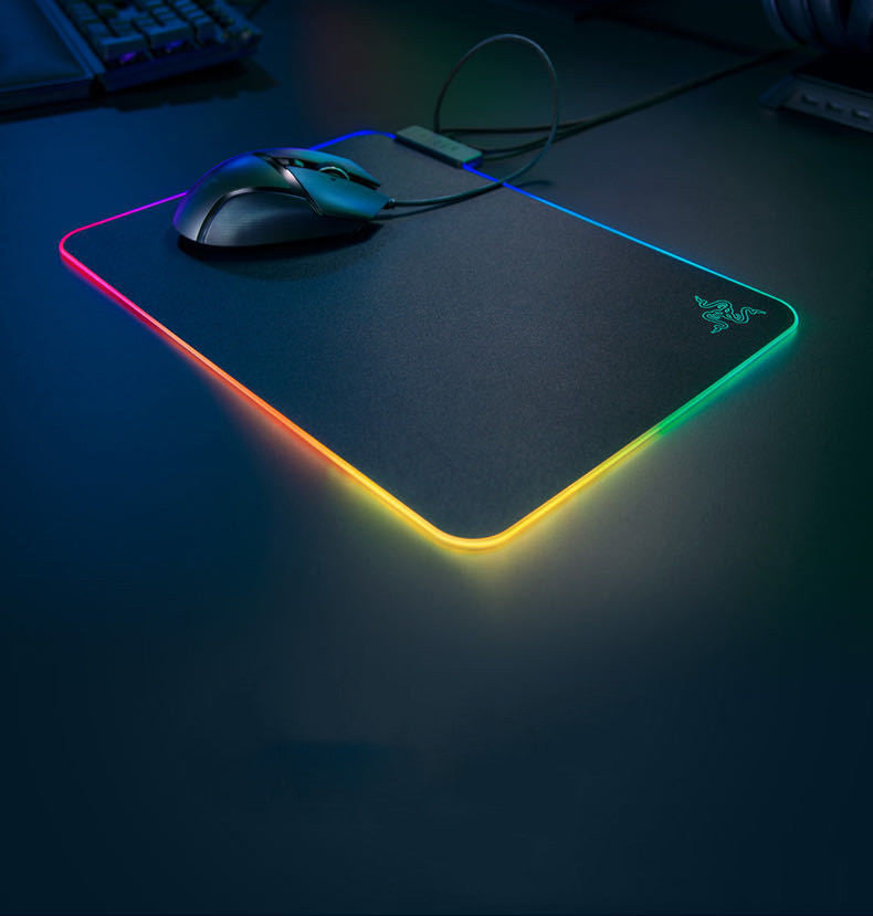 Razer Firefly V2 RGB Gaming Mouse Pad | 19-Zone Chroma Lighting, Micro-Textured, Cable Catch | Black