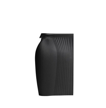 Modern Nordic Minimalist Geometric Art Vase | Resin Figure Sculpture, Living Room Decor (Blue/White/Black)