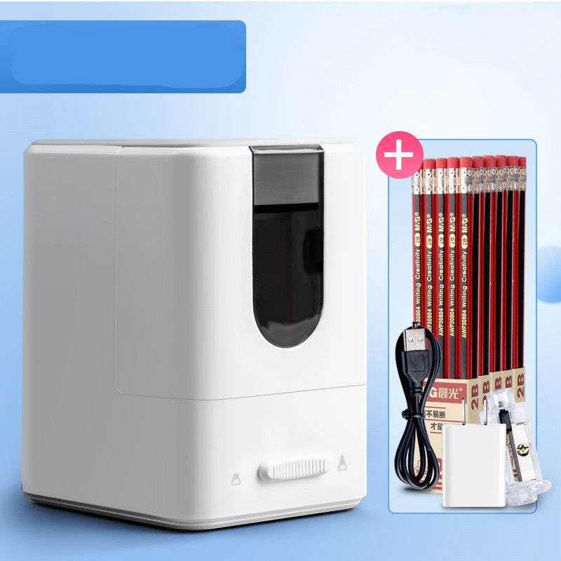 Chenguang Electric Pencil Sharpener | Automatic, Battery & USB | Kids & Students | Blue & White