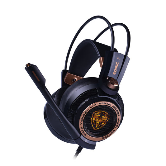 USB Wired Noise-Cancelling PC Headset | Over-Ear | 40mm Driver | 20–20kHz | 2.2m Cable | Gaming & Office | Black