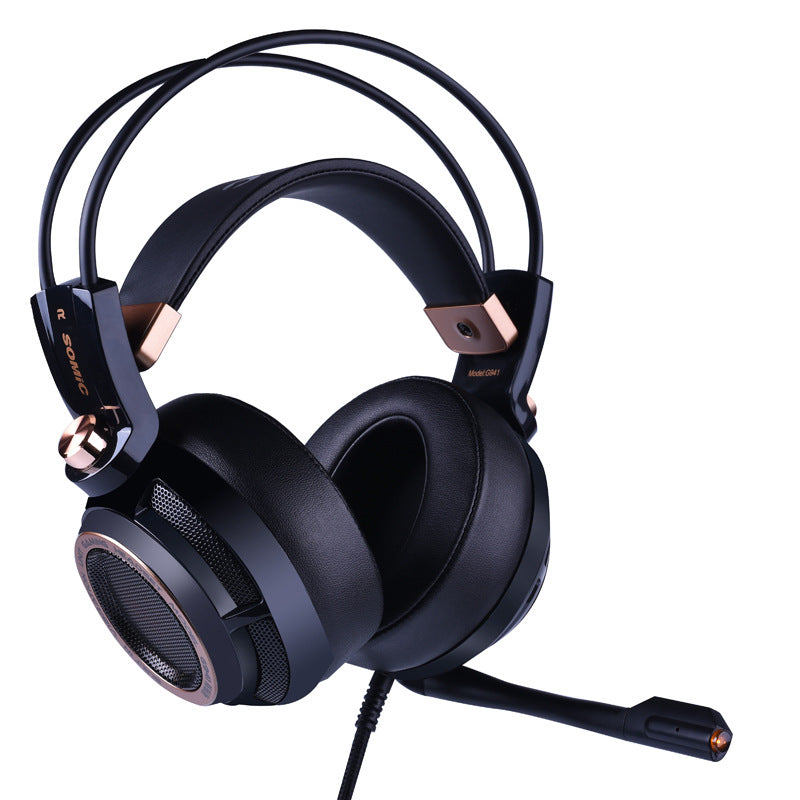 USB Wired Noise-Cancelling PC Headset | Over-Ear | 40mm Driver | 20–20kHz | 2.2m Cable | Gaming & Office | Black