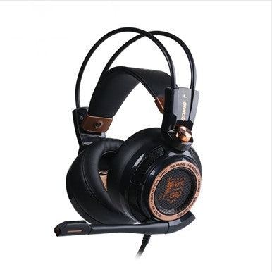 USB Wired Noise-Cancelling PC Headset | Over-Ear | 40mm Driver | 20–20kHz | 2.2m Cable | Gaming & Office | Black