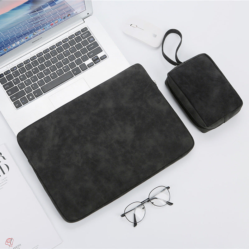 PU Leather Laptop Sleeve Bag | Waterproof, Shock-Resistant | 13", 14" & 15" | Black, Gray & Pink