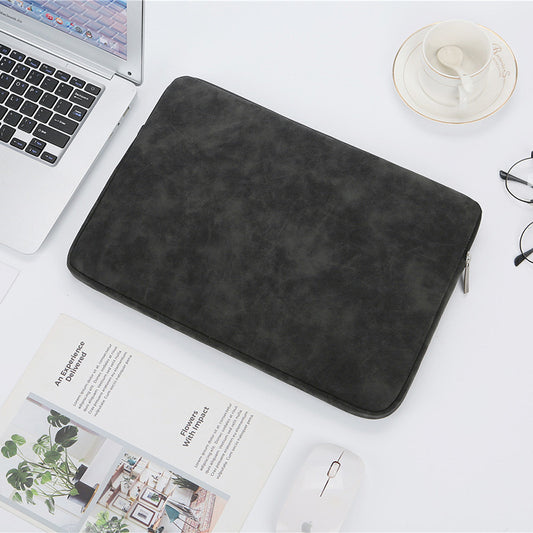 PU Leather Laptop Sleeve Bag | Waterproof, Shock-Resistant | 13", 14" & 15" | Black, Gray & Pink