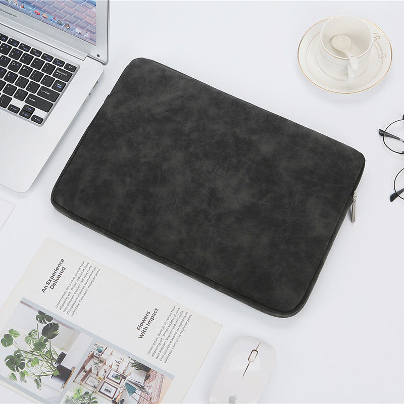 PU Leather Laptop Sleeve Bag | Waterproof, Shock-Resistant | 13", 14" & 15" | Black, Gray & Pink