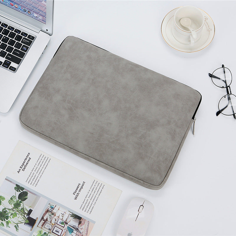 PU Leather Laptop Sleeve Bag | Waterproof, Shock-Resistant | 13", 14" & 15" | Black, Gray & Pink