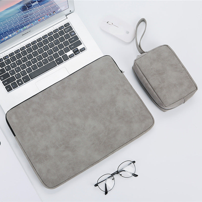 PU Leather Laptop Sleeve Bag | Waterproof, Shock-Resistant | 13", 14" & 15" | Black, Gray & Pink