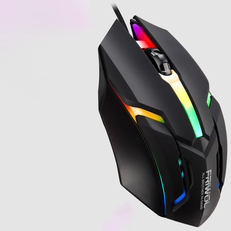 KT600 Wired Gaming Keyboard & Mouse Set | Backlight, Ergonomic, Multimedia Keys, 1000DPI | Black