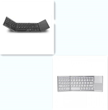 Folding Bluetooth 3.0 Keyboard | 64 Keys | 140mAh | <15m Range | 300K Key Life | ABS | Black & White | Single & Twin Pack