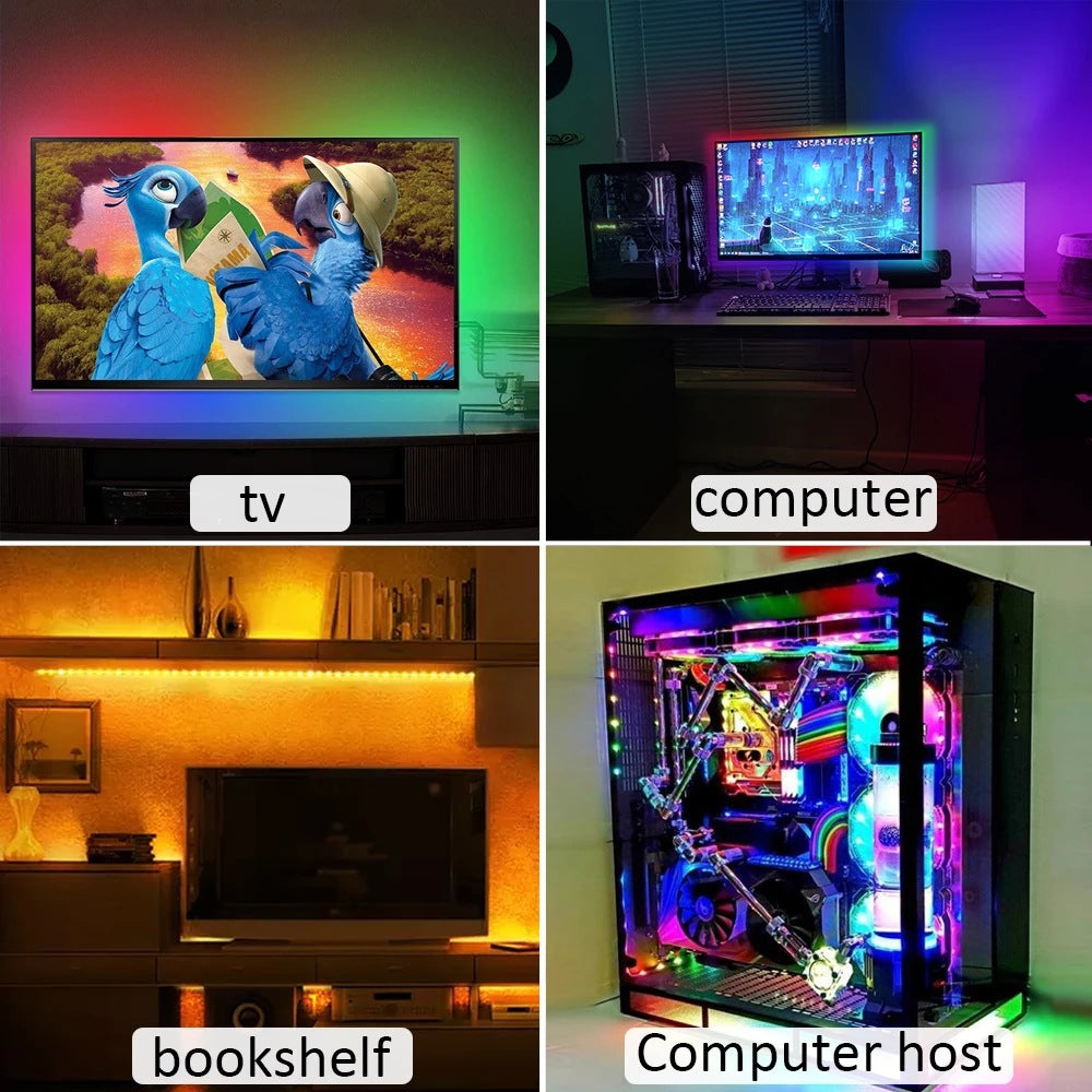 USB LED Strip Light | DC5V | SMD2835 | Cool White, Warm White & RGB | 1m–5m | TV Backlight & Home Ambient Lighting