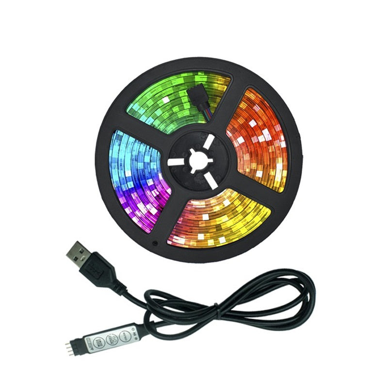 USB LED Strip Light | DC5V | SMD2835 | Cool White, Warm White & RGB | 1m–5m | TV Backlight & Home Ambient Lighting