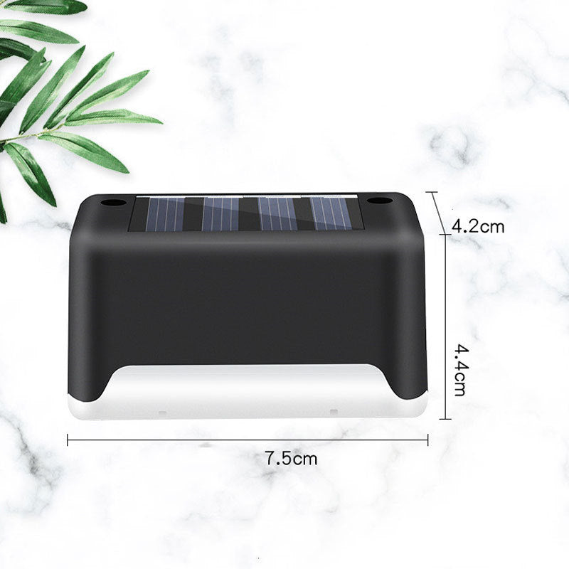 Solar LED Outdoor Step & Fence Light | Warm White | Auto On/Off | Waterproof | 75×44×42mm | European Style | Deck, Stairs, Garden & Pathway | 1–20pc Packs | Black & Brown