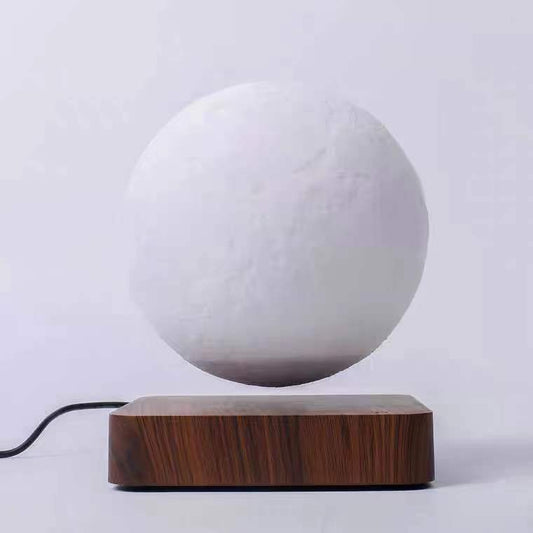 3D Magnetic Levitation Moon Night Light | 14cm | 12V | Touch Switch | Wood Base | 15mm Float | AU, EU, UK & US