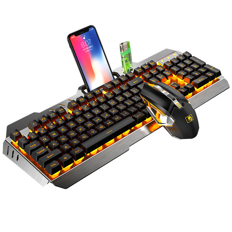 Xinmeng 670 Wireless RGB Keyboard & Mouse Combo | 2400 DPI | Backlit | Waterproof | 3 Color Options