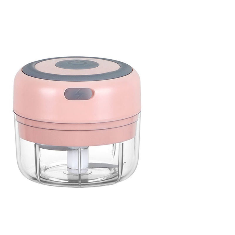 Mini Electric USB Rechargeable Garlic & Food Chopper | 30W | 1200mAh | BPA-Free | Stainless Steel Blade | 100ml, 250ml & 350ml | Green, Pink & White | Kitchen Tool