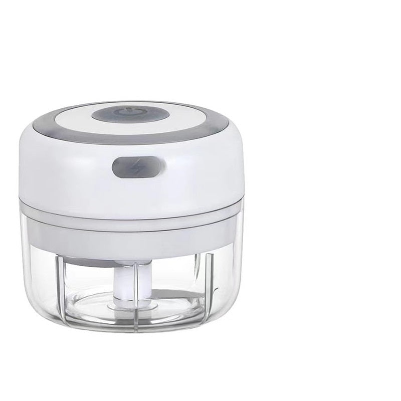 Mini Electric USB Rechargeable Garlic & Food Chopper | 30W | 1200mAh | BPA-Free | Stainless Steel Blade | 100ml, 250ml & 350ml | Green, Pink & White | Kitchen Tool