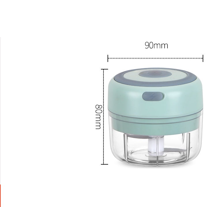 Mini Electric USB Rechargeable Garlic & Food Chopper | 30W | 1200mAh | BPA-Free | Stainless Steel Blade | 100ml, 250ml & 350ml | Green, Pink & White | Kitchen Tool