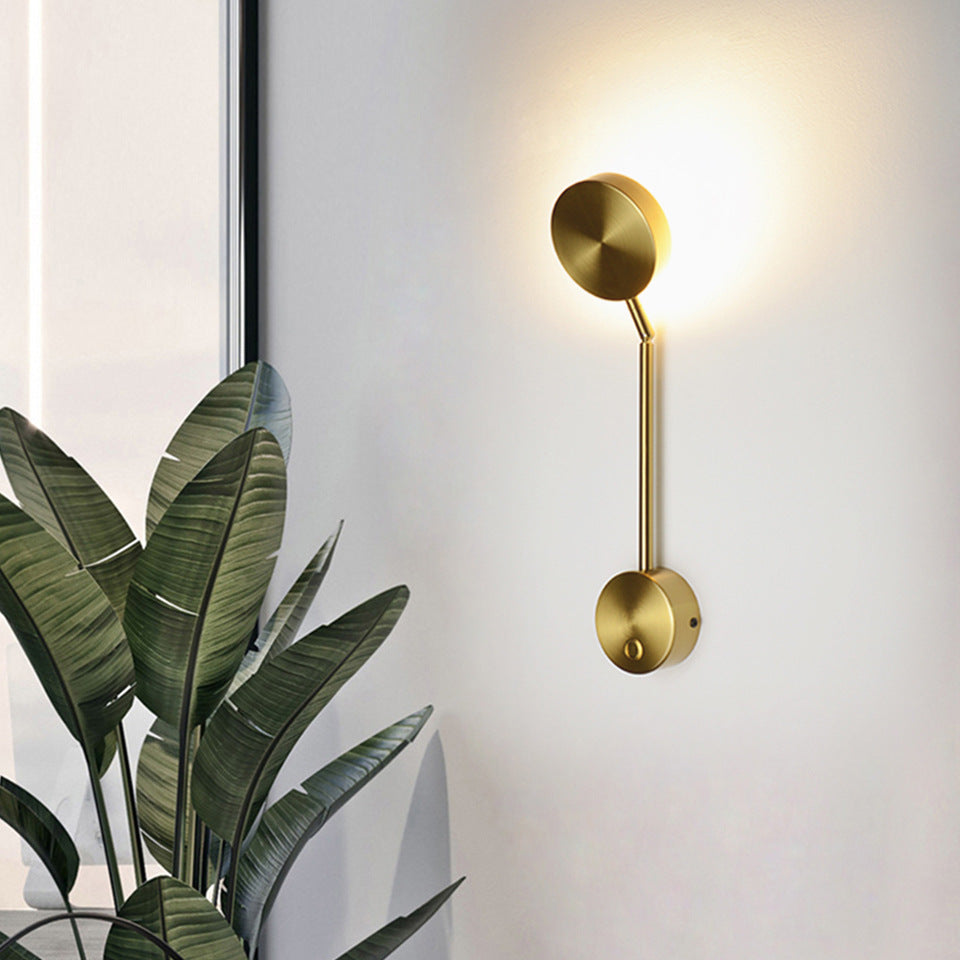 Square LED Wall Sconce | Acrylic Shade | AC85–265V | 100×400mm | Gold Switch & Without Switch | Cold White, Neutral & Warm White | Bedside & Background Wall