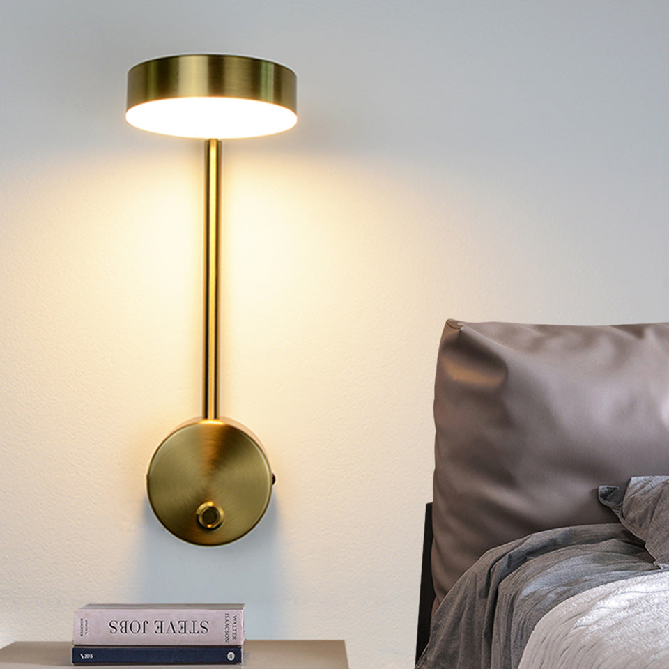 Square LED Wall Sconce | Acrylic Shade | AC85–265V | 100×400mm | Gold Switch & Without Switch | Cold White, Neutral & Warm White | Bedside & Background Wall