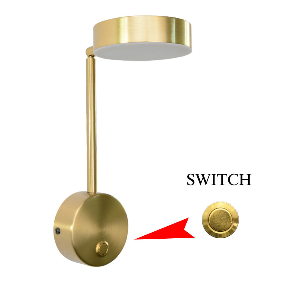 Square LED Wall Sconce | Acrylic Shade | AC85–265V | 100×400mm | Gold Switch & Without Switch | Cold White, Neutral & Warm White | Bedside & Background Wall