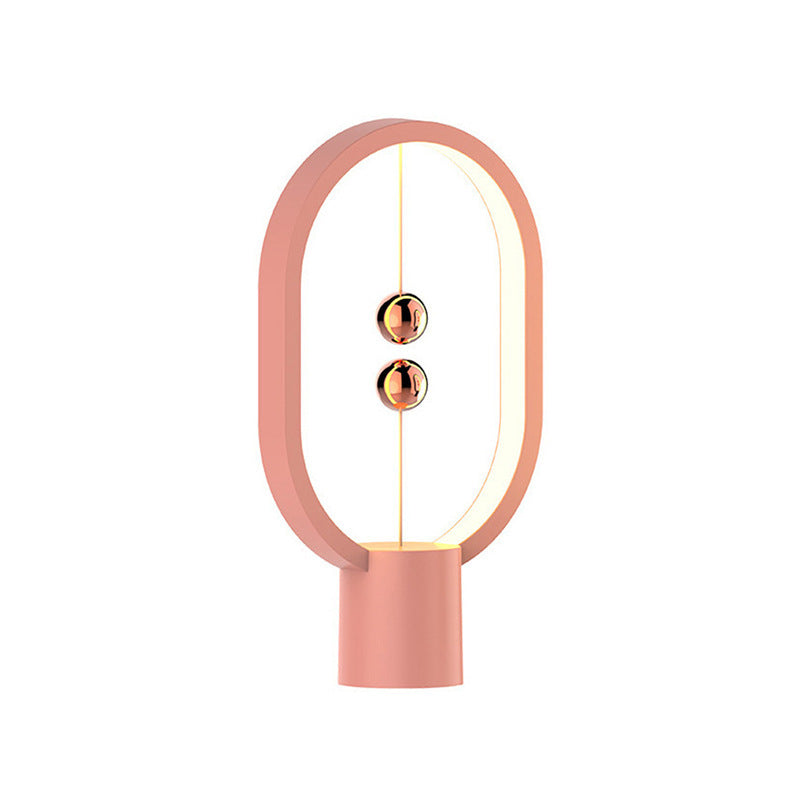Magnetic Floating Switch LED Table Lamp | 20,000hr | USB & Rechargeable | 2 Sizes | Black, Green, Pink, Red, White & Wood | Bedroom & Bedside Decor