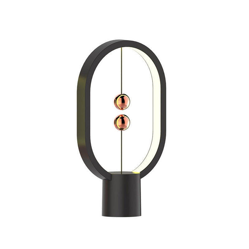Magnetic Floating Switch LED Table Lamp | 20,000hr | USB & Rechargeable | 2 Sizes | Black, Green, Pink, Red, White & Wood | Bedroom & Bedside Decor