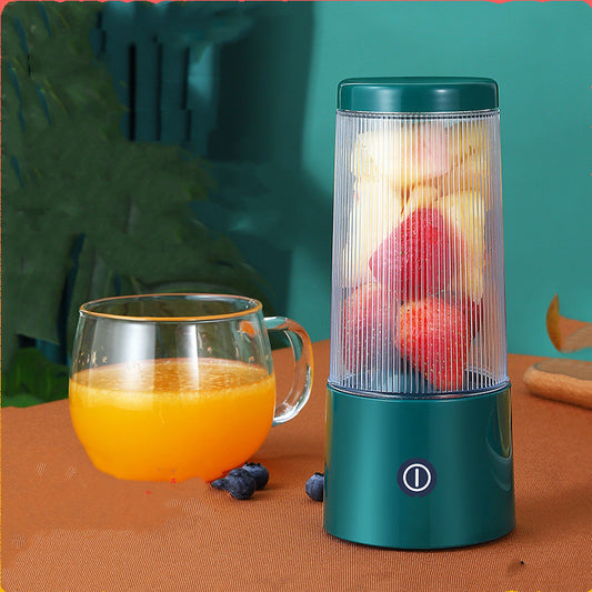 Rechargeable Portable Juicer Cup | 37W | 4-Cutter Head | 350ml | 12,000 RPM | USB Powered | 8×8×18.5cm | Blue, Green & Pink