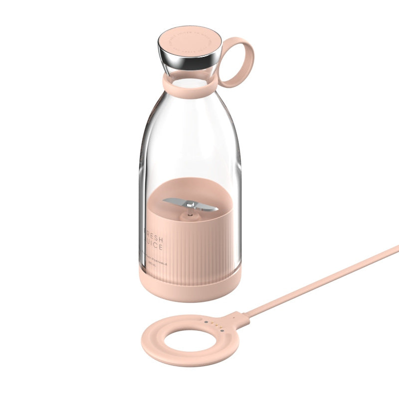 350ml USB Rechargeable Portable Mini Blender | SUS304 4-Blade, 20,000 RPM, CS+C Technology, White, Pink & Black