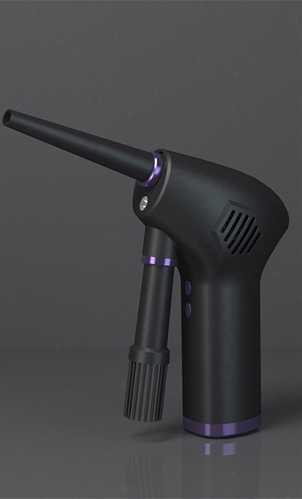 Cordless Electric Air Duster | 45,000 RPM | 70m/s | Built-In LED | Retractable Nozzle | 6,000mAh & 15,000mAh | USB & 220V | Black | Computer, Keyboard & Camera Cleaning