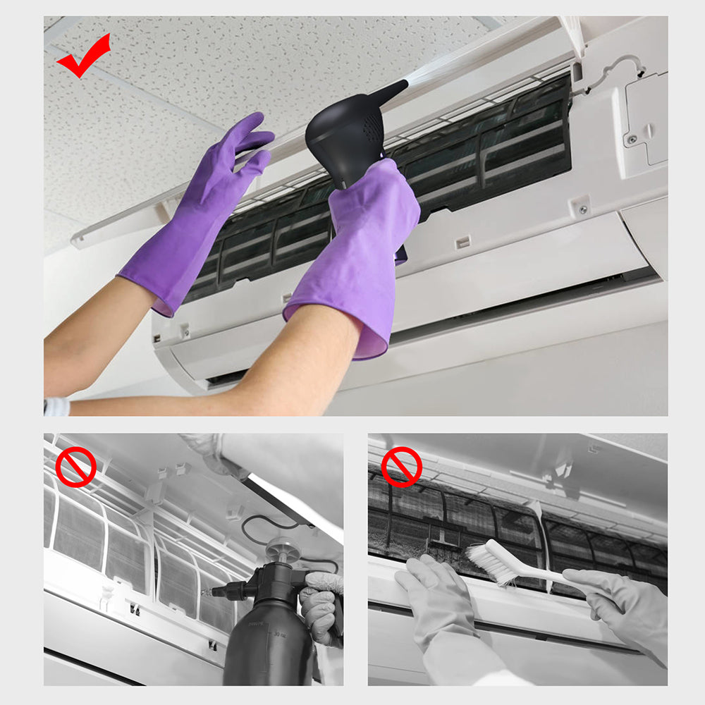 Cordless Electric Air Duster | 45,000 RPM | 70m/s | Built-In LED | Retractable Nozzle | 6,000mAh & 15,000mAh | USB & 220V | Black | Computer, Keyboard & Camera Cleaning