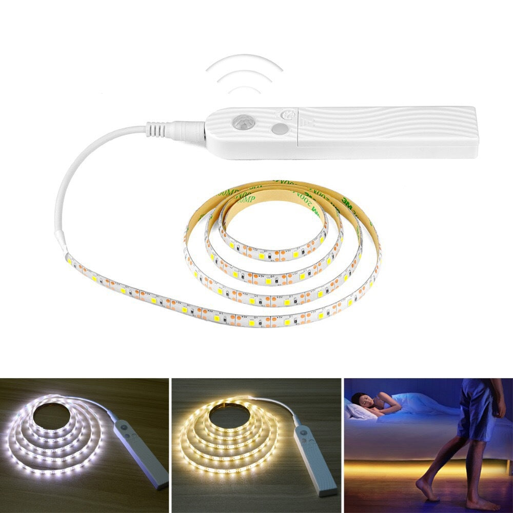 Motion Sensor LED Strip Light | Waterproof | Battery Powered | 3500K & 6500K | CRI 80 | 1M, 2M & 3M | Under Cabinet, Kitchen & Home Lighting