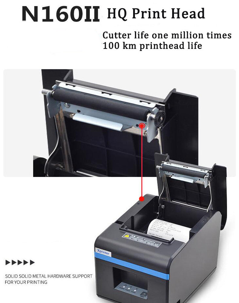 80mm Bluetooth Thermal Receipt Printer | Restaurant Kitchen POS | Bill Ticket Printer | 80x80mm Paper Roll